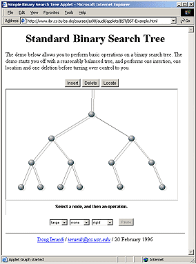 Binary Search Tree animation