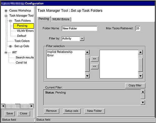 Configuration - establishing folders