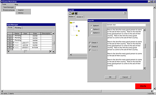 Legal Workshop, initial prototype